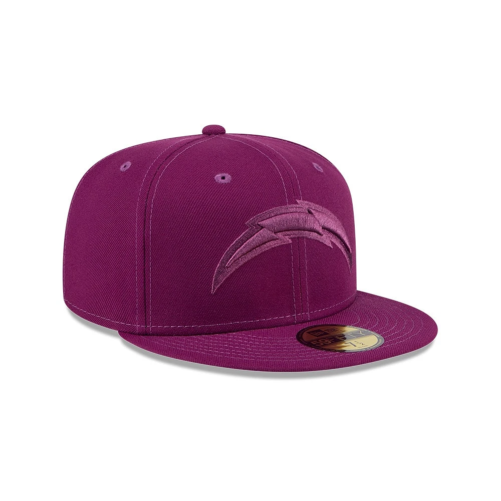 Casquette ajustée 59FIFTY violet Los Angeles Chargers Color Pack pour homme New Era