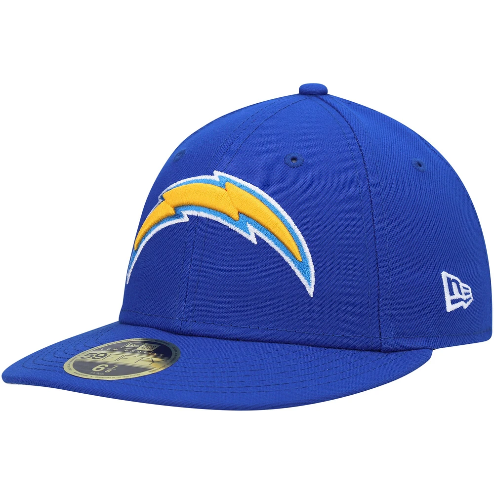 Casquette ajustée 59FIFTY Low Profile Los Angeles Chargers Logo Omaha New Era pour homme