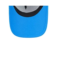 Casquette réglable New Era Stone/Powder Blue Los Angeles Chargers 2024 Sideline Historic 9FORTY A-Frame Trucker pour hommes