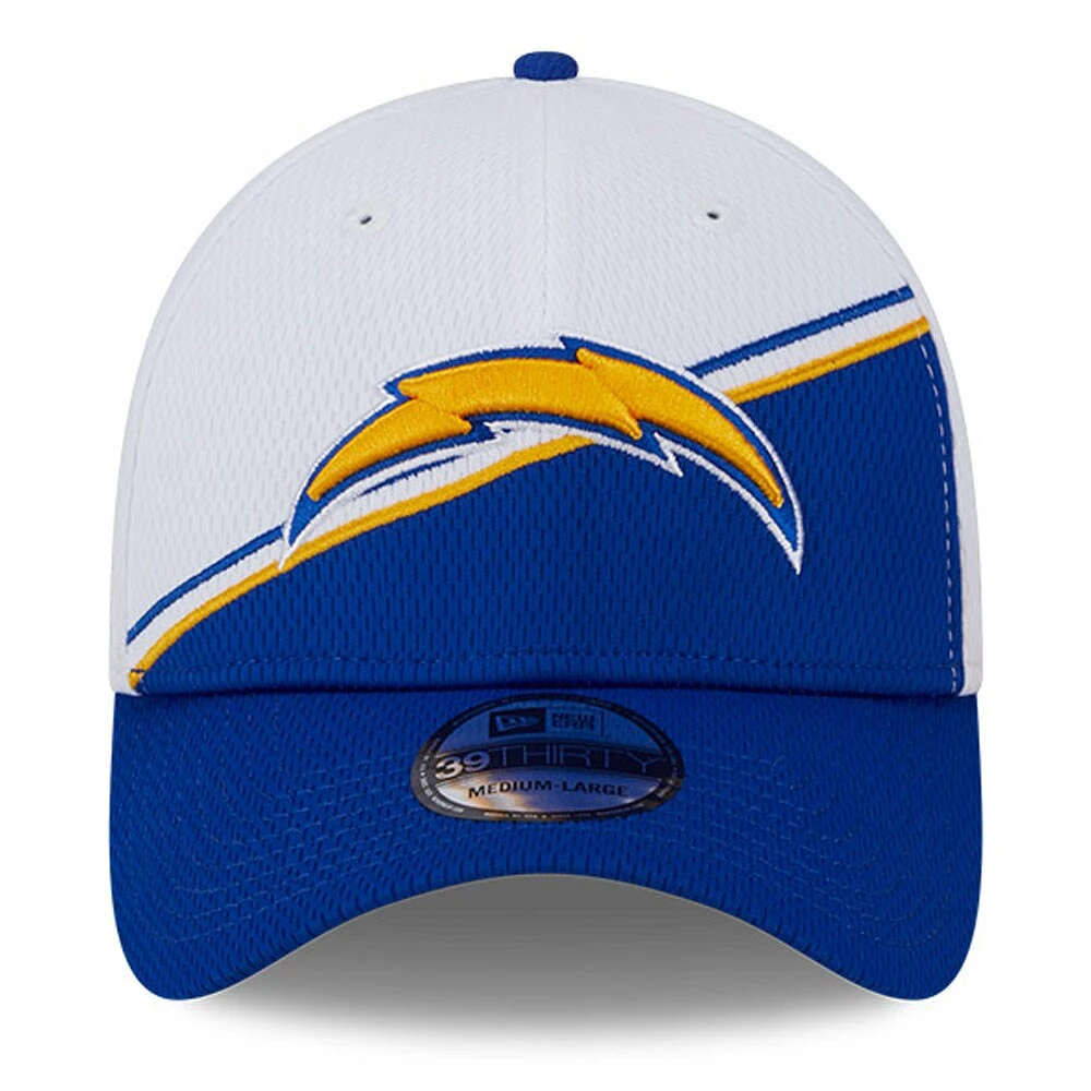 Men's New Era  White/Blue Los Angeles Chargers 2023 Sideline 39THIRTY Flex Hat