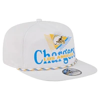 Casquette snapback blanche Los Angeles Chargers Collide Golfer de New Era pour homme