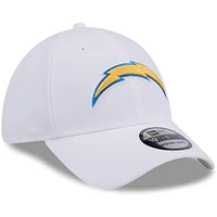 Men's New Era White Los Angeles Chargers Main 39THIRTY Flex Hat