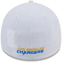Men's New Era White Los Angeles Chargers Main 39THIRTY Flex Hat