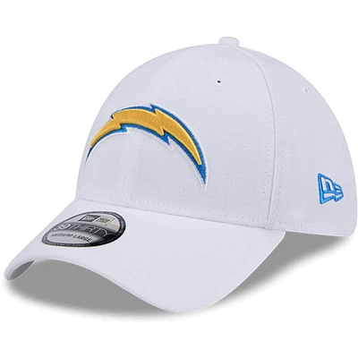 Men's New Era White Los Angeles Chargers Main 39THIRTY Flex Hat
