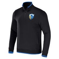 Men's NFL x Darius Rucker Collection by Fanatics Black Los Angeles Chargers Logo Quarter-Zip Top