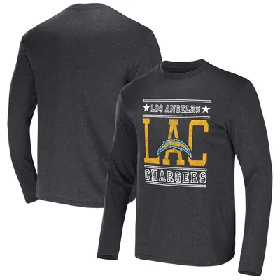 Los Angeles Chargers NFL x Darius Rucker Collection by Fanatics Long Sleeve T-Shirt - Heathered Charcoal