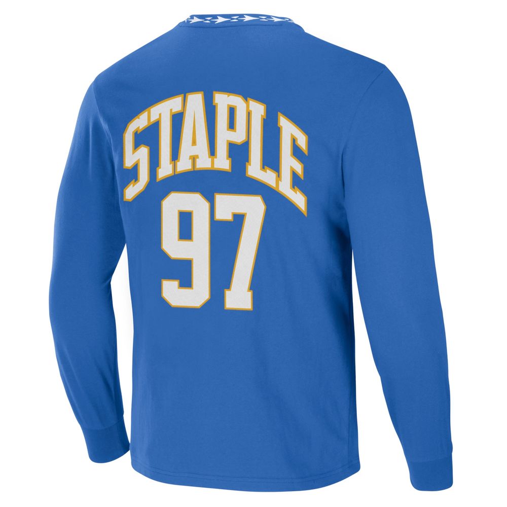 Men's NFL x Staple Blue Los Angeles Chargers Core Team Long Sleeve T-Shirt