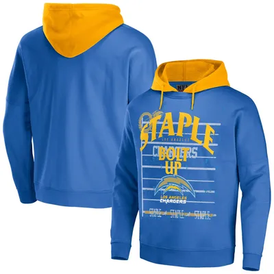 Los Angeles Chargers NFL x Staple Throwback Vintage Wash Pullover Hoodie - Blue