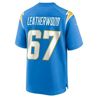 Men's Nike Alex Leatherwood  Powder Blue Los Angeles Chargers Team Game Jersey