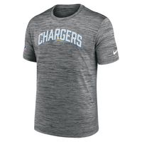 Men's Nike Anthracite Los Angeles Chargers Sideline Velocity Athletic Performance - T-Shirt