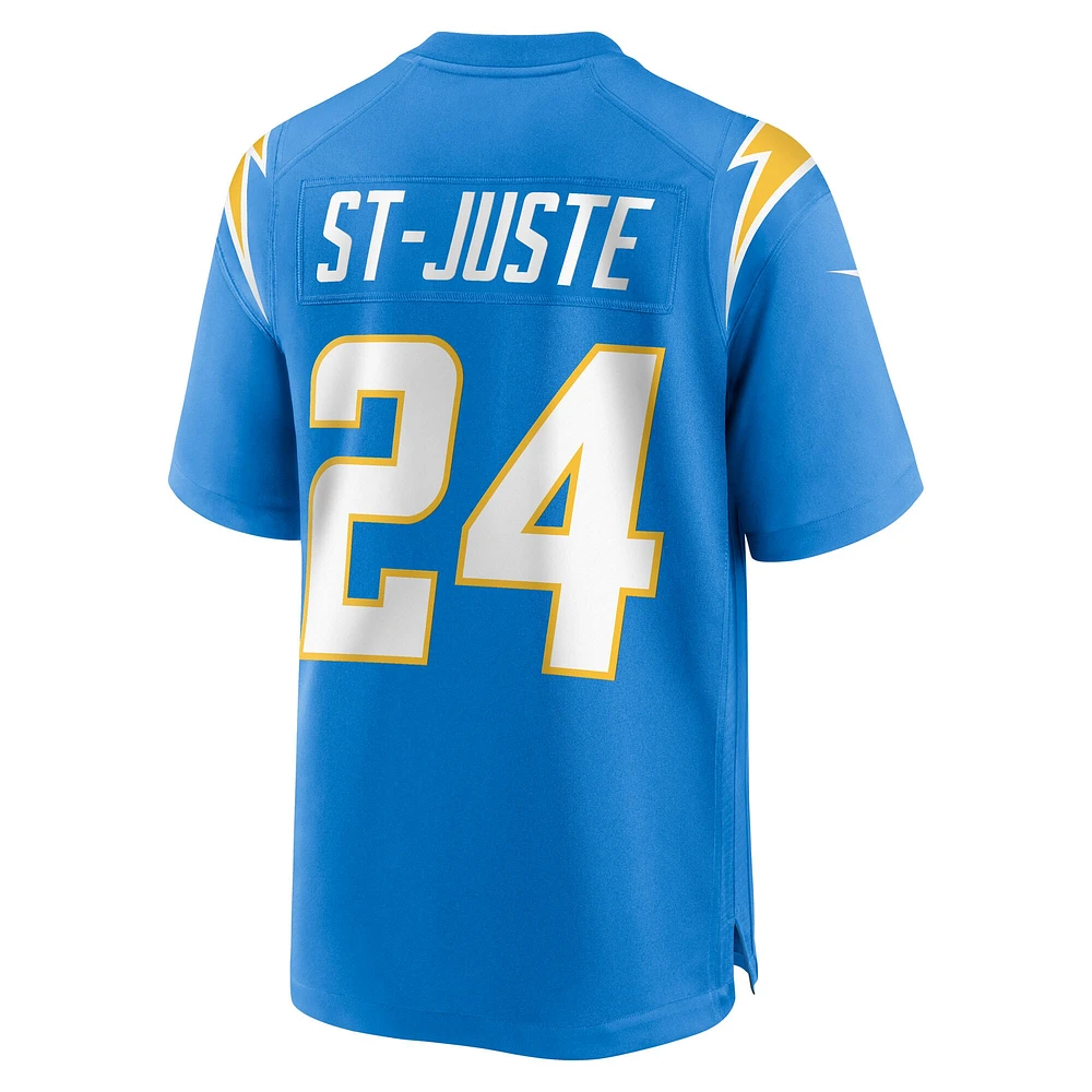 Maillot Nike Benjamin St-Juste bleu poudre pour homme des Los Angeles Chargers