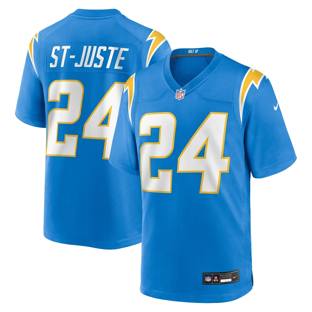 Maillot Nike Benjamin St-Juste bleu poudre pour homme des Los Angeles Chargers