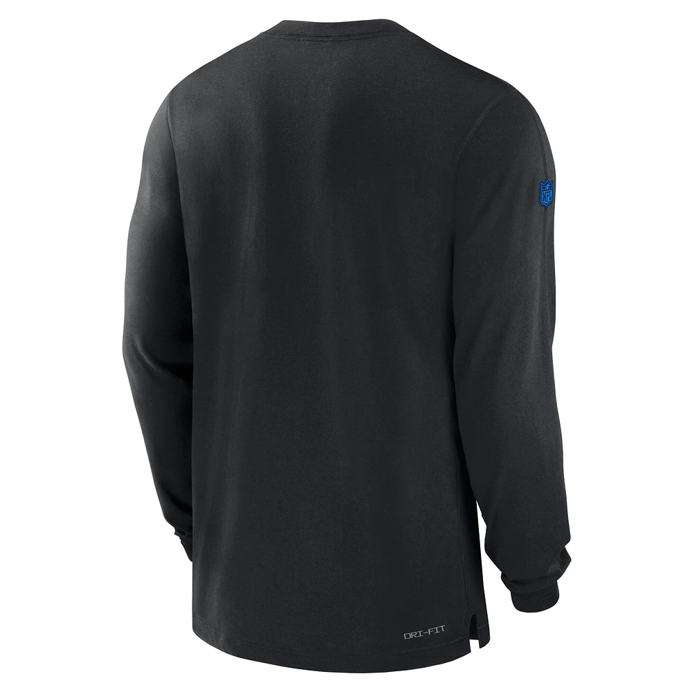 Men's Nike Black Los Angeles Chargers 2023 Sideline Performance Long Sleeve T-Shirt