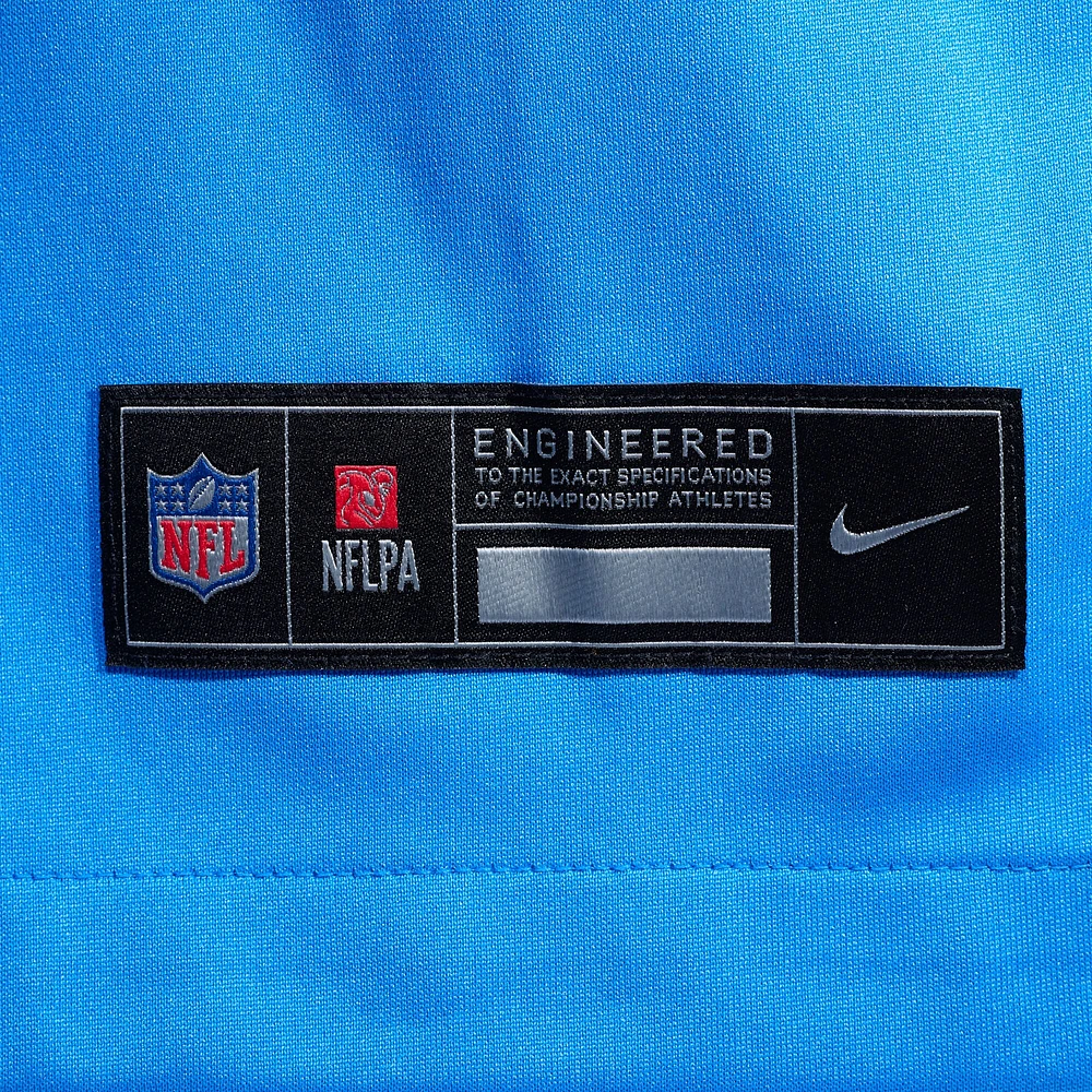 Maillot de match Nike Bradley Bozeman pour hommes, bleu poudre, Los Angeles Chargers