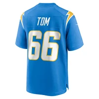 Maillot de match Nike Cameron Tom des Chargers Los Angeles pour homme, bleu poudre