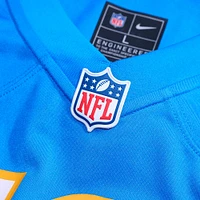 Maillot de joueur match des Chargers Los Angeles Nike Corey Linsley pour homme, bleu poudre