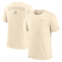 T-shirt Nike crème Los Angeles Chargers Glory Tri-Blend pour homme
