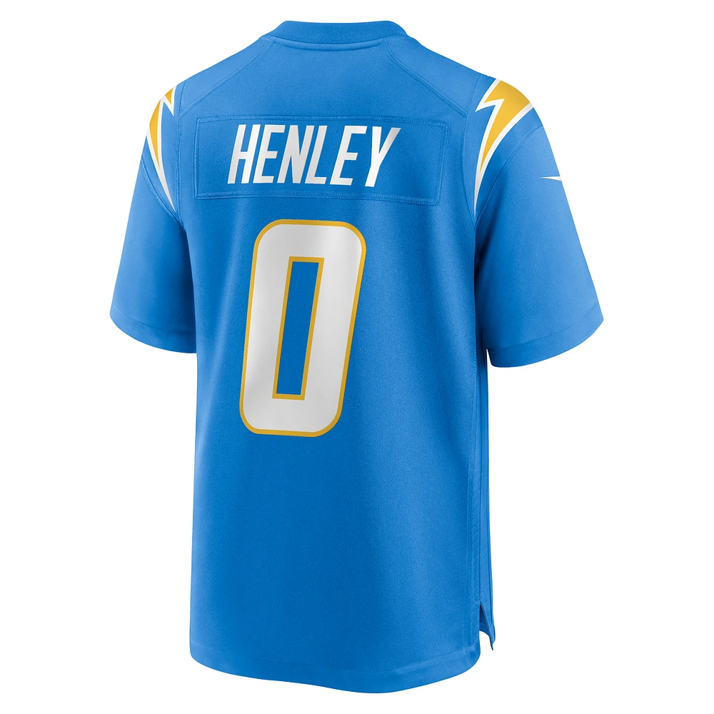 Maillot de match d'équipe des Los Angeles Chargers Nike Daiyan Henley Powder Blue pour homme