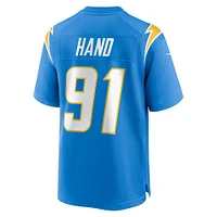 Men's Nike Da'Shawn Hand  Powder Blue Los Angeles Chargers Team Game Jersey