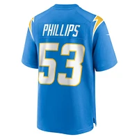 Men's Nike Del'Shawn Phillips  Powder Blue Los Angeles Chargers Team Game Jersey
