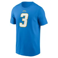 T-shirt Nike Derwin James Jr. pour homme, bleu poudre, nom et numéro du joueur des Chargers de Los Angeles