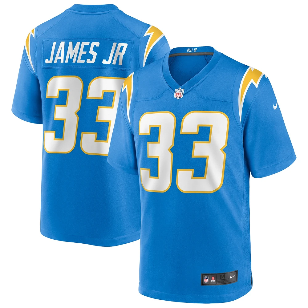 Maillot de joueur match Nike Derwin James des Chargers Los Angeles pour homme, bleu poudre