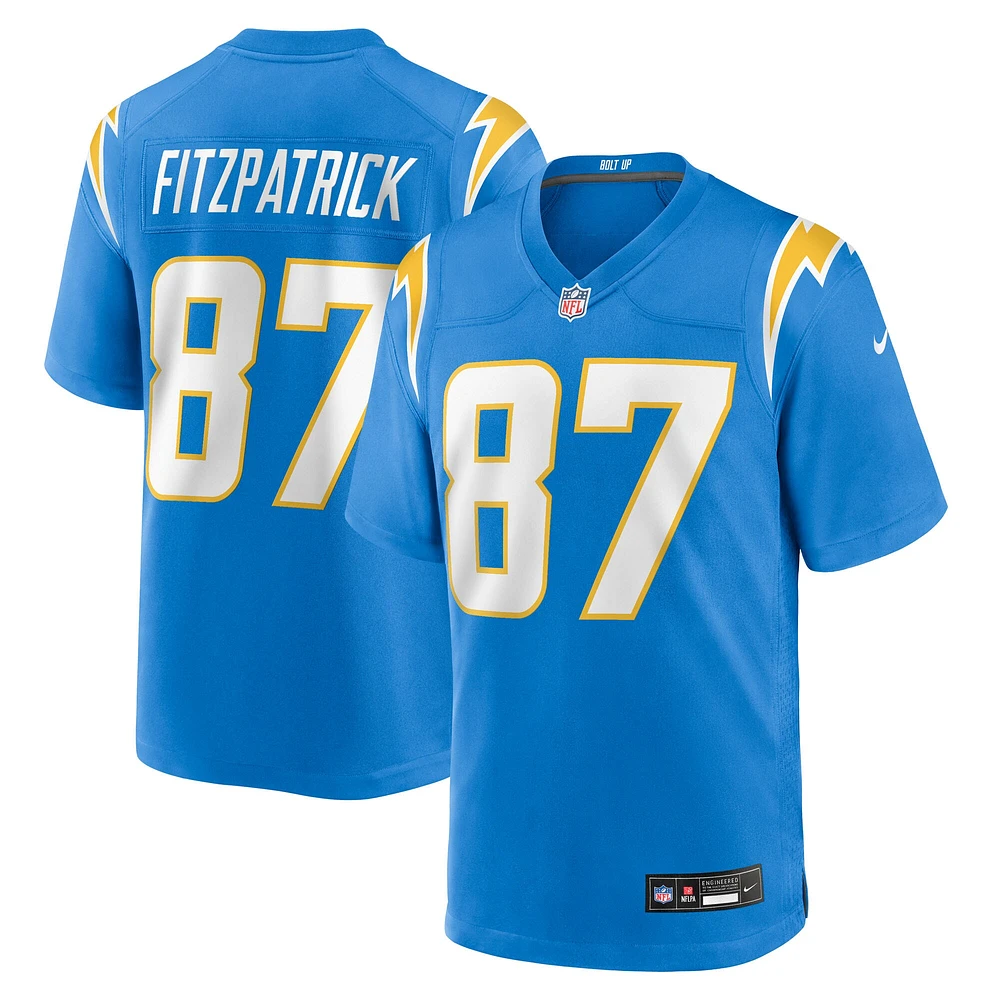 Men's Nike Dez Fitzpatrick  Powder Blue Los Angeles Chargers Team Game Jersey