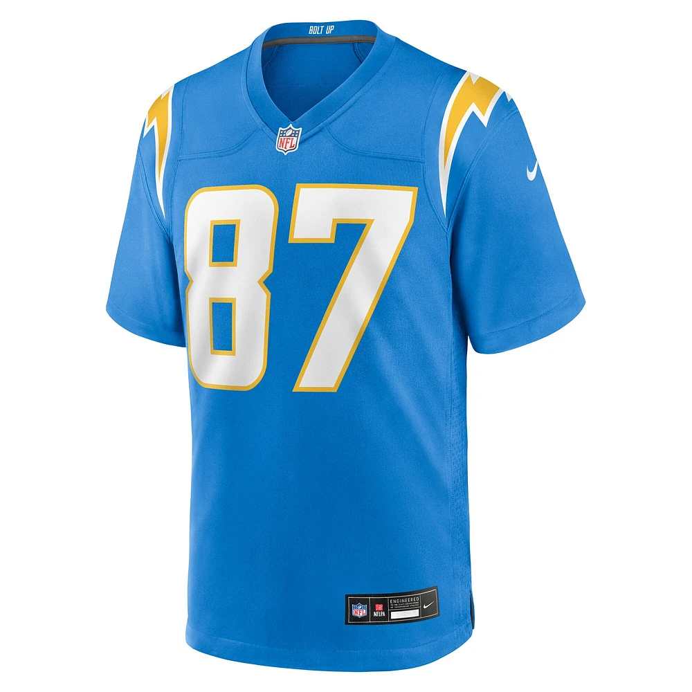 Men's Nike Dez Fitzpatrick  Powder Blue Los Angeles Chargers Team Game Jersey