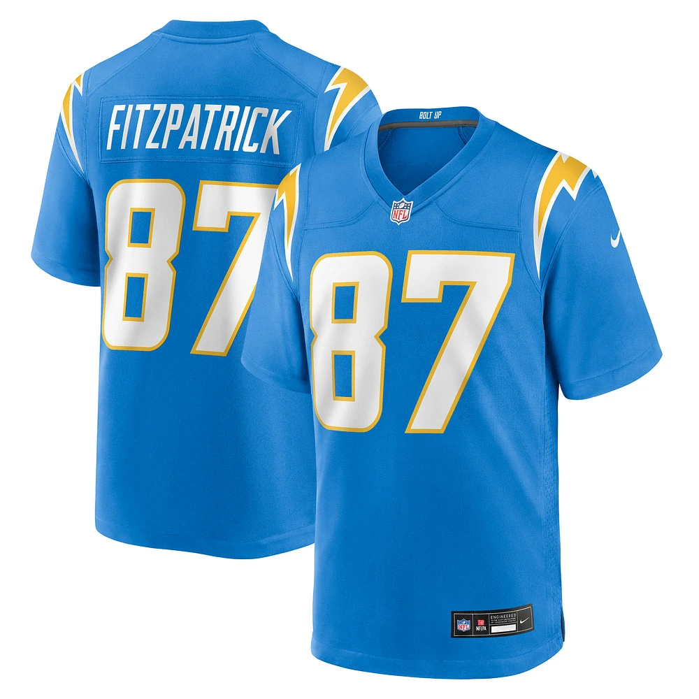 Men's Nike Dez Fitzpatrick Powder Blue Los Angeles Chargers Team Game Jersey