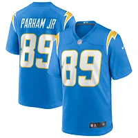 Maillot de match Nike Donald Parham Jr. pour hommes, bleu poudre, Los Angeles Chargers