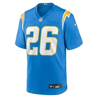 Maillot Nike Donte Jackson bleu poudre pour homme des Los Angeles Chargers