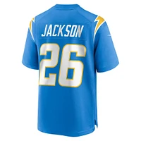 Maillot Nike Donte Jackson bleu poudre pour homme des Los Angeles Chargers
