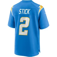 Men's Nike Easton Stick Powder Blue Los Angeles Chargers Game Jersey