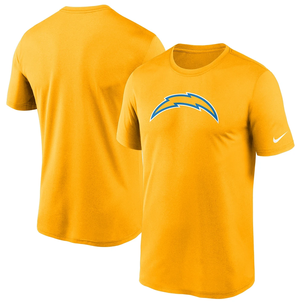 Men's Nike Gold Los Angeles Chargers Logo Essential Legend Performance T-Shirt