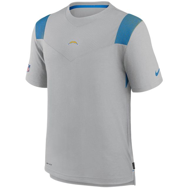 T-shirt Nike Los Angeles Chargers Sideline Player UV Performance gris pour homme