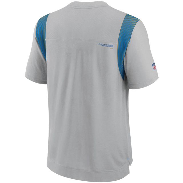 T-shirt Nike Los Angeles Chargers Sideline Player UV Performance gris pour homme