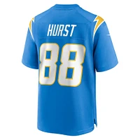 Men's Nike Hayden Hurst  Powder Blue Los Angeles Chargers Game Jersey