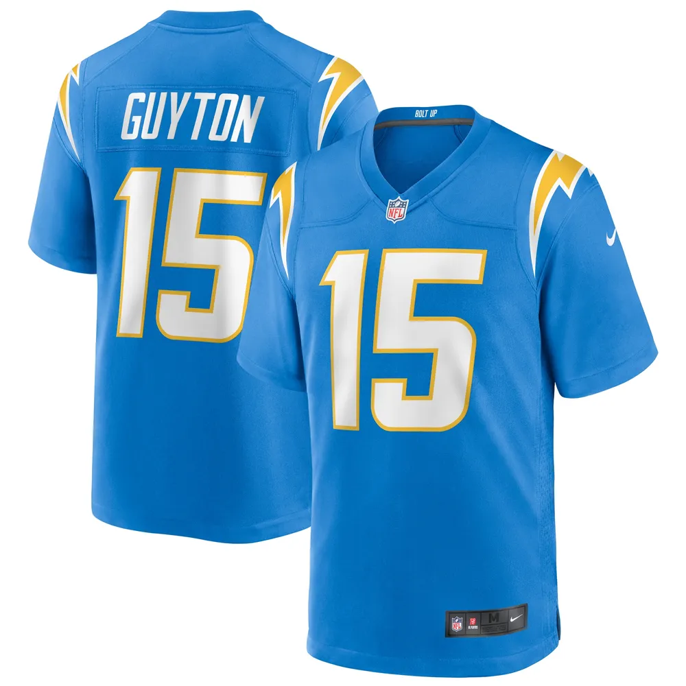 Jalen Guyton Los Angeles Chargers Nike Women's Player Game Jersey - Powder  Blue