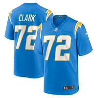 Men's Nike Jerrod Clark  Powder Blue Los Angeles Chargers Team Game Jersey