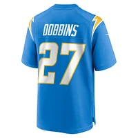 Men's Nike J.K. Dobbins  Powder Blue Los Angeles Chargers Team Game Jersey