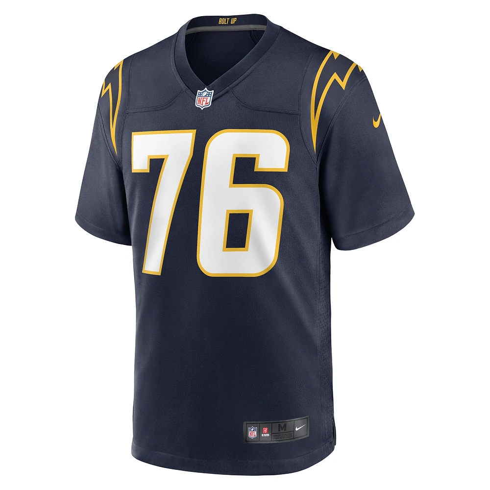 Maillot de jeu Nike Joe Alt bleu marine pour homme des Los Angeles Chargers