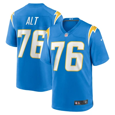 Maillot de jeu Nike Joe Alt bleu poudre pour homme des Los Angeles Chargers