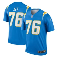 Haut Nike Joe Alt Powder Blue pour homme, joueur de performance, légende l'équipe des Los Angeles Chargers