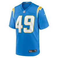 Maillot de jeu d'équipe Nike John Kelly Jr. bleu poudre pour homme des Los Angeles Chargers