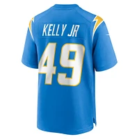 Maillot de jeu d'équipe Nike John Kelly Jr. bleu poudre pour homme des Los Angeles Chargers