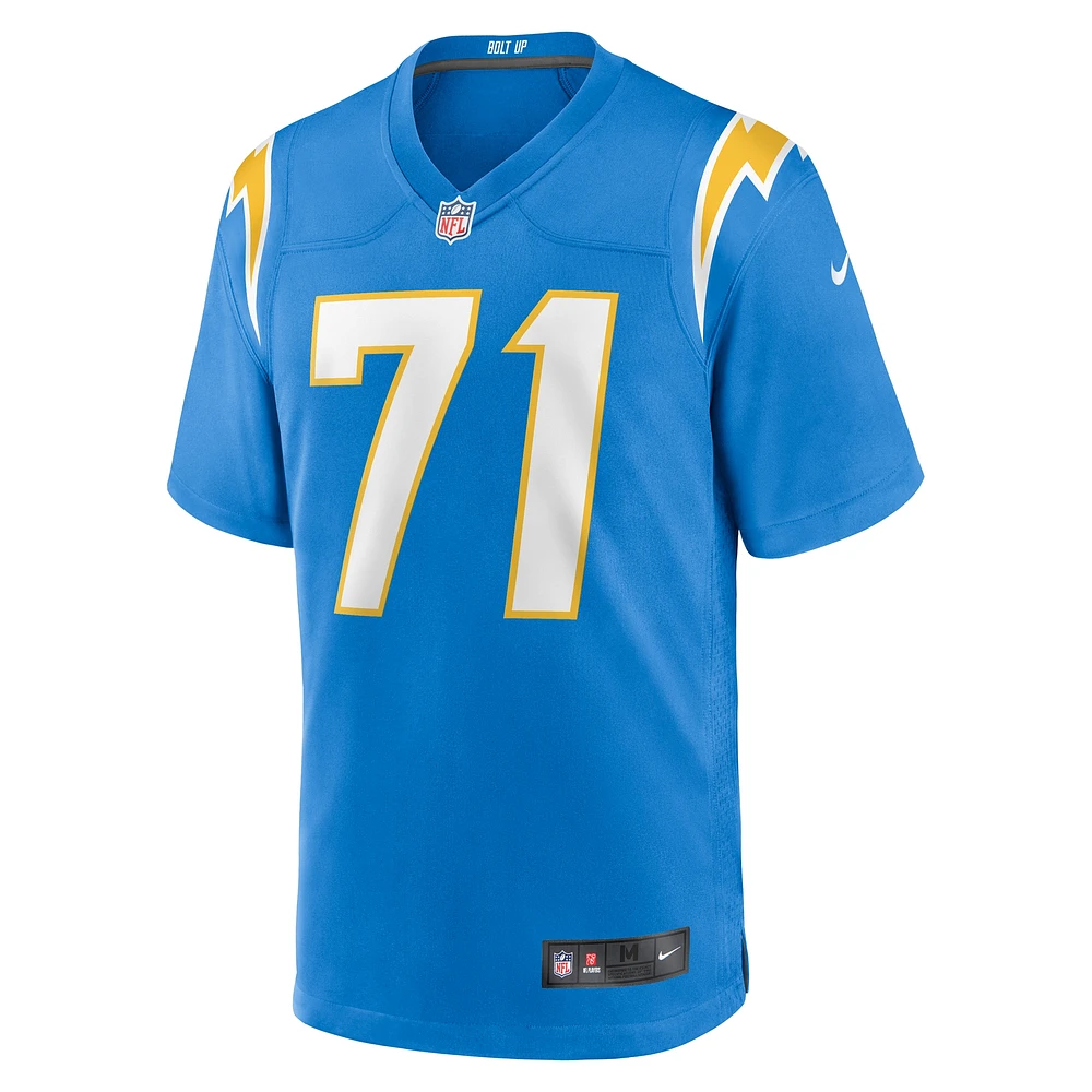 Maillot Nike Jordan McFadden Powder Blue Los Angeles Chargers Team Game pour Homme