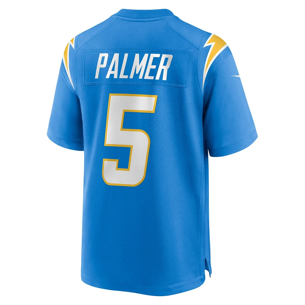 Maillot Nike Joshua Palmer pour homme, bleu poudre, joueur de match des Chargers Los Angeles