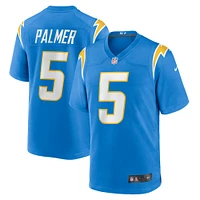 Maillot Nike Joshua Palmer pour homme, bleu poudre, joueur de match des Chargers Los Angeles