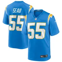 Maillot de joueur retraité Nike Junior Seau Powder Blue des Los Angeles Chargers Game pour hommes