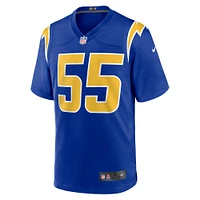 Maillot de match alternatif joueur retraité Nike Seau Royal Los Angeles Chargers pour homme